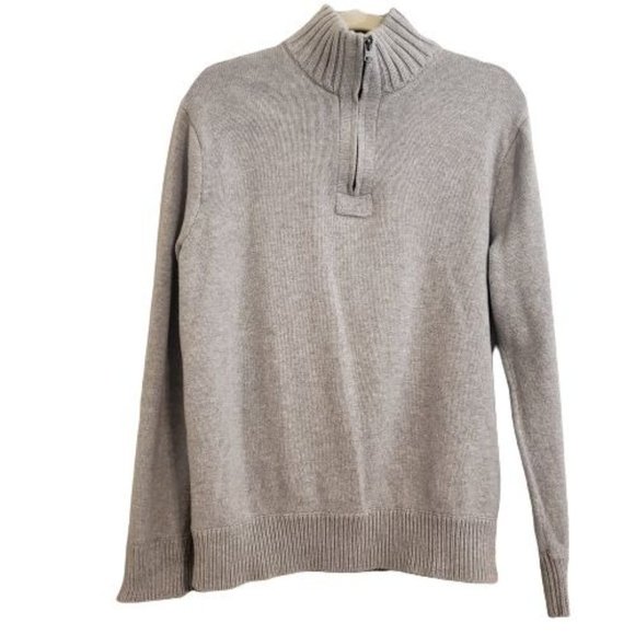 J. Crew Other - J.Crew. quarter zip long sleeve gray sweater size M